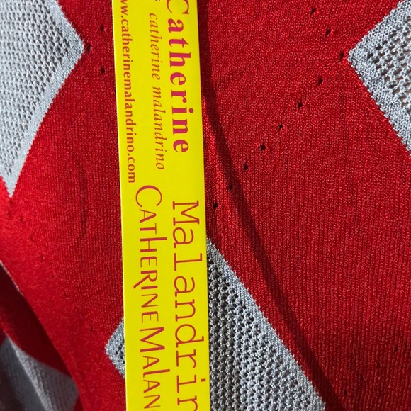 NWT Knit Harlequin Zipper Sweater - Picture 4 of 5